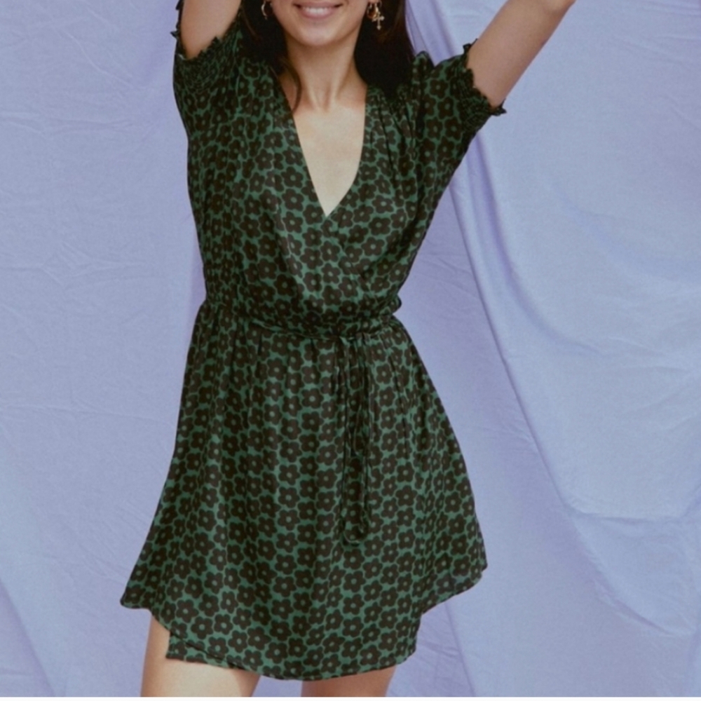 Urban Outfitters Anna Crepe Wrap Dress